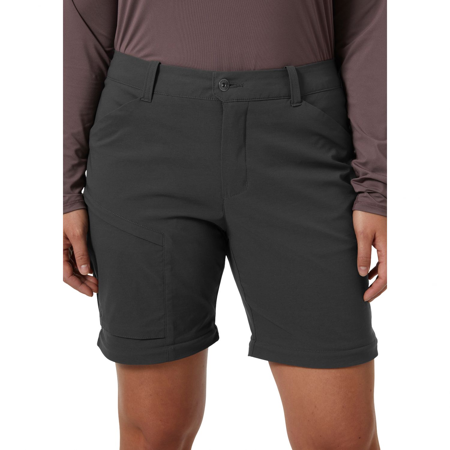 Helly Hansen W Elv Light Zip Off, spodnie outdoorowe, damskie, szare