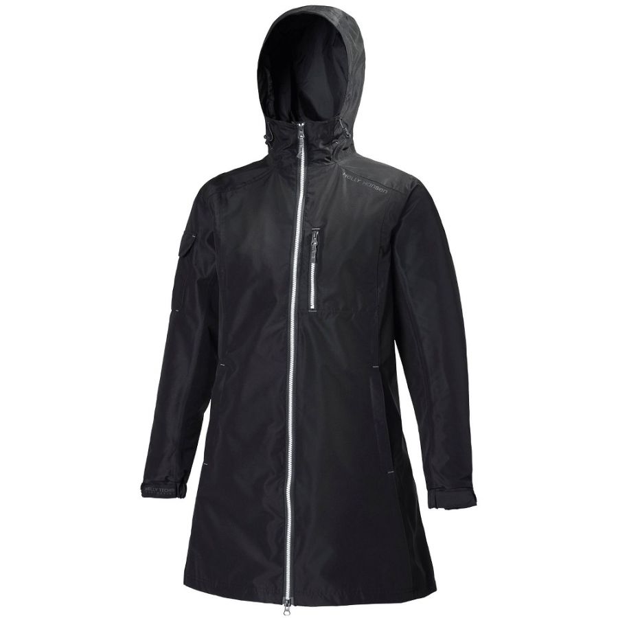 Helly Hansen W Long Belfast Jacket, dam, svart