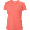 Helly Hansen W Skog Graphic Tee, damska, ró?owy
