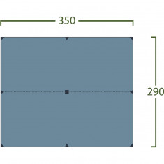 Helsport Bitihorn Superlight Tarp 3,5x2,9m, blå