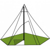 Helsport Pasvik 10-12 Floor, tent floor, yellow