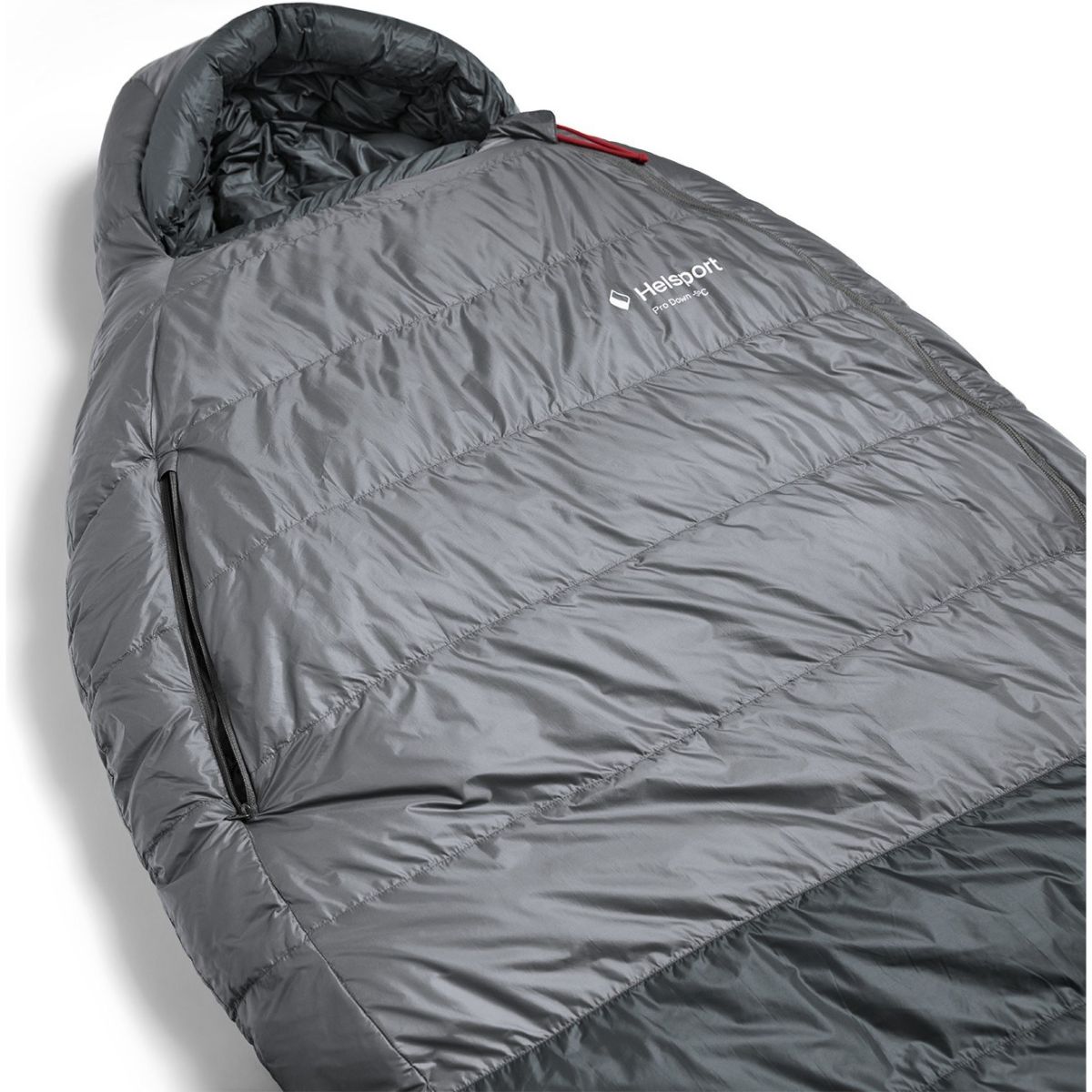 Helsport Pro Down -5 175cm, sovepose, smoky grey / ruby red