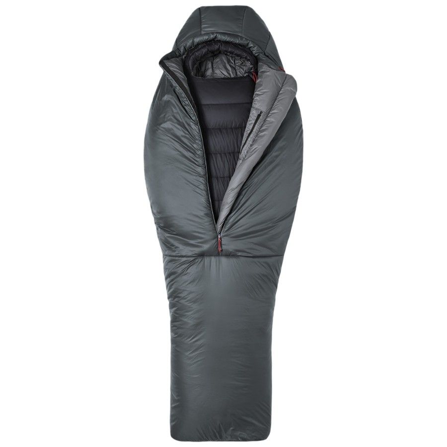 Helsport Pro Storen Fiber -5 195cm, Dark Shadow / Ruby Red, OS, Schlafsack, grau