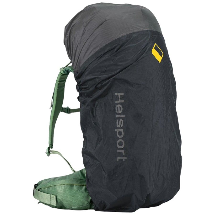 Helsport Trek Pro (S/M) Rain Cover, Dark Shadow / Sunset Yellow, OS, regntrekk, grå