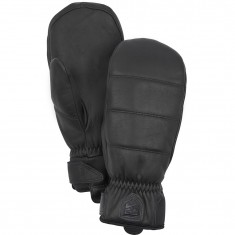 Hestra Alpine Leather Primaloft, ski mitten, black