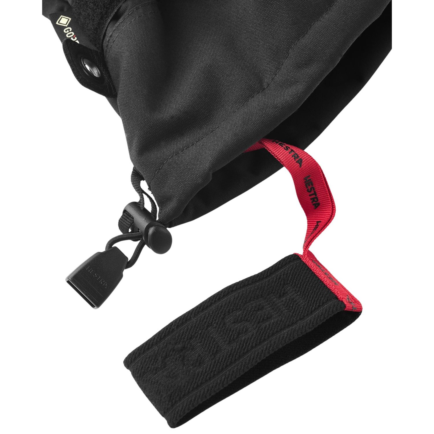 Hestra Army Leather Gore-Tex, 3-finger ski gloves, black