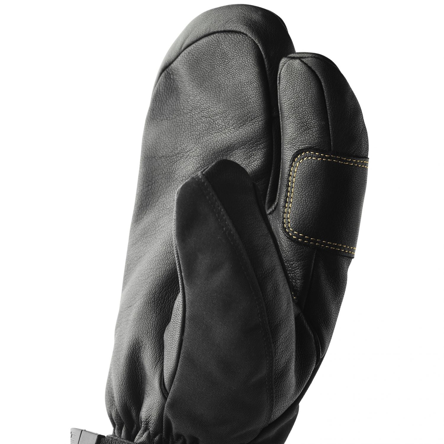 Hestra Army Leather Gore-Tex, 3-finger ski gloves, black