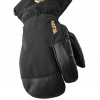Hestra Army Leather Gore-Tex, 3-finger ski gloves, black