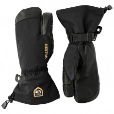 Hestra Army Leather Gore-Tex, 3 ujjas síelő kesztyű, fekete