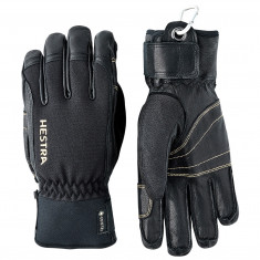 Hestra Army Leather Gore-Tex Short, gants de ski, noir