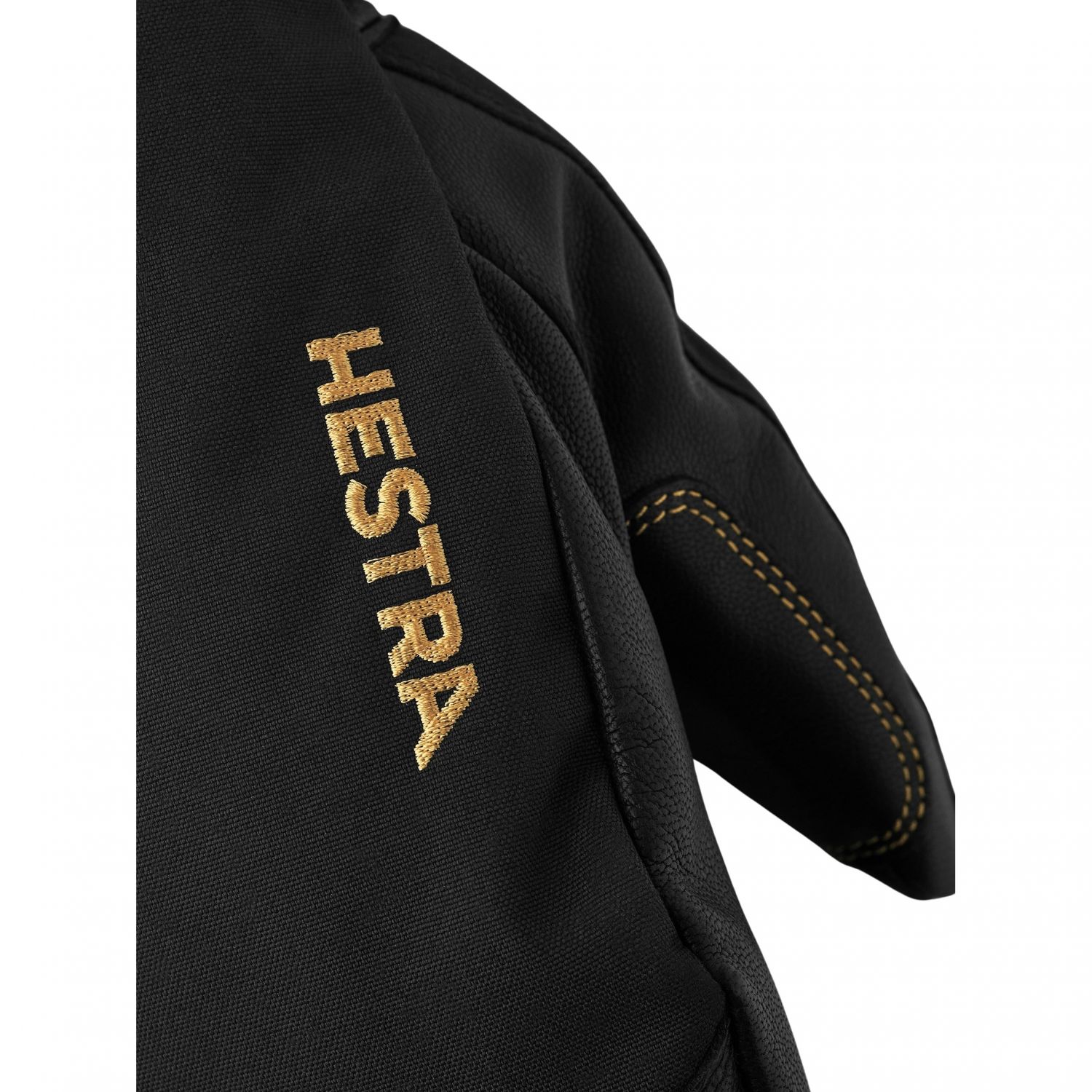 Hestra Army Leather Gore-Tex, ski mitten, black