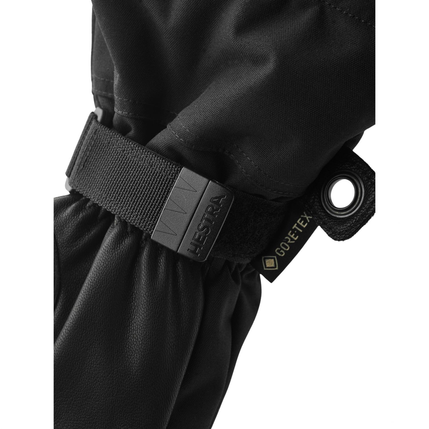 Hestra Army Leather Gore-Tex, ski mitten, black