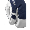 Hestra Army Leather Heli 3 finger, guanti da sci, blu navy