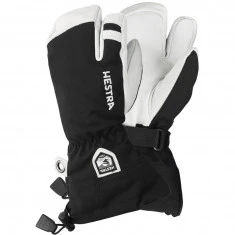 Hestra Army Leather Heli 3-Finger-Skihandschuhe, Junior, schwarz