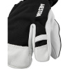 Hestra Army Leather Heli 3-finger Skihansker, Junior, Black