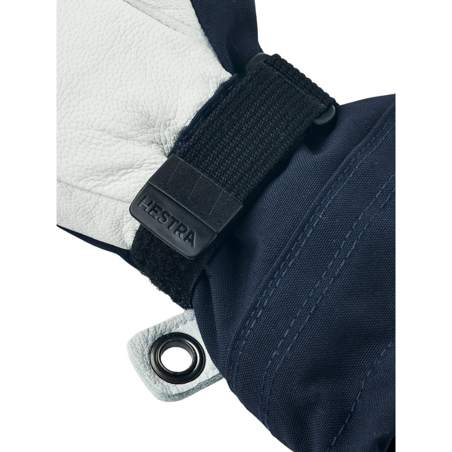 Hestra Army Leather Heli Ski, 3-finger ski gloves, junior, navy