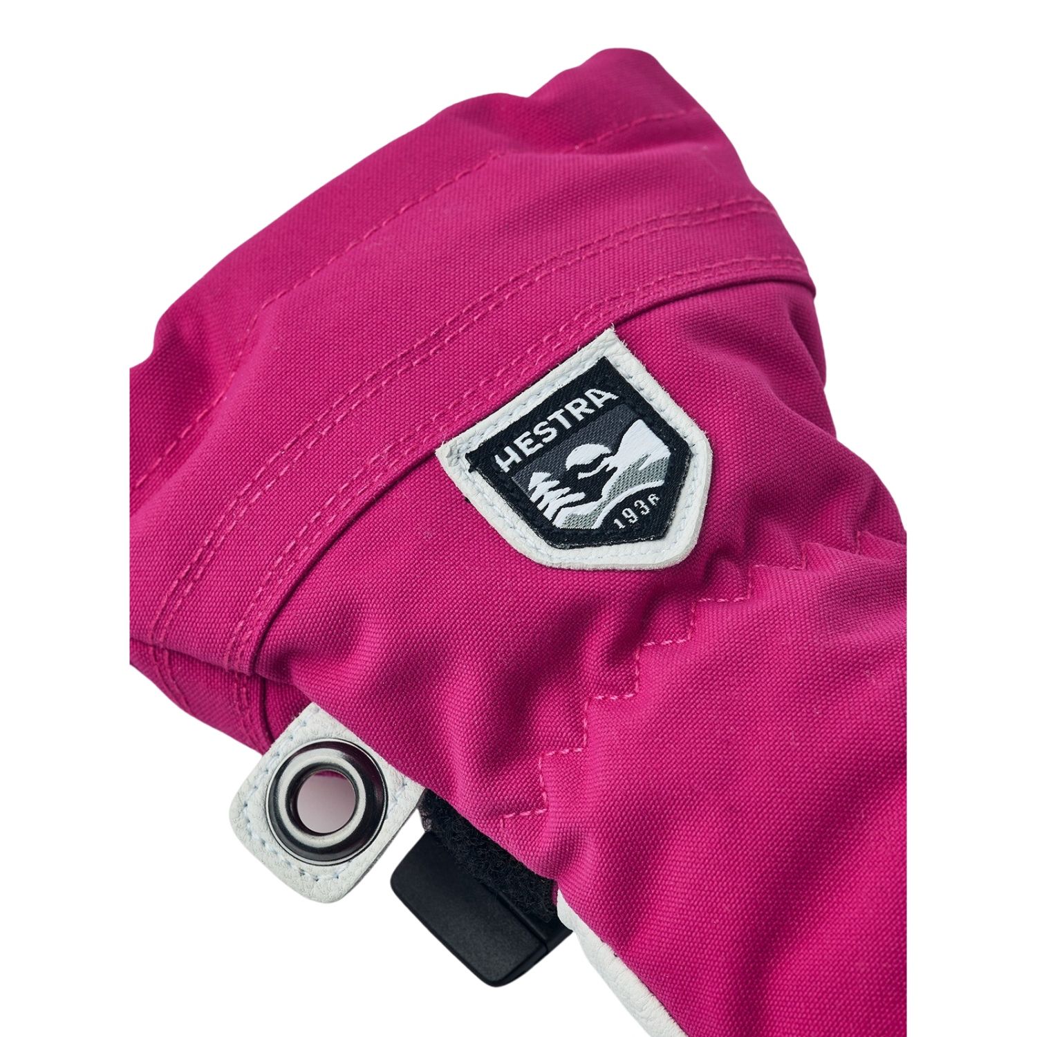 Hestra Army Leather Heli Ski, 3-Finger-Skihandschuhe, Junior, pink
