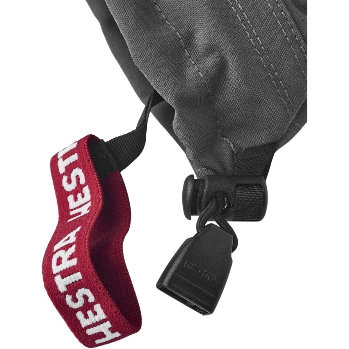Hestra Army Leather Heli Ski, 3-finger skihandsker, junior, grå