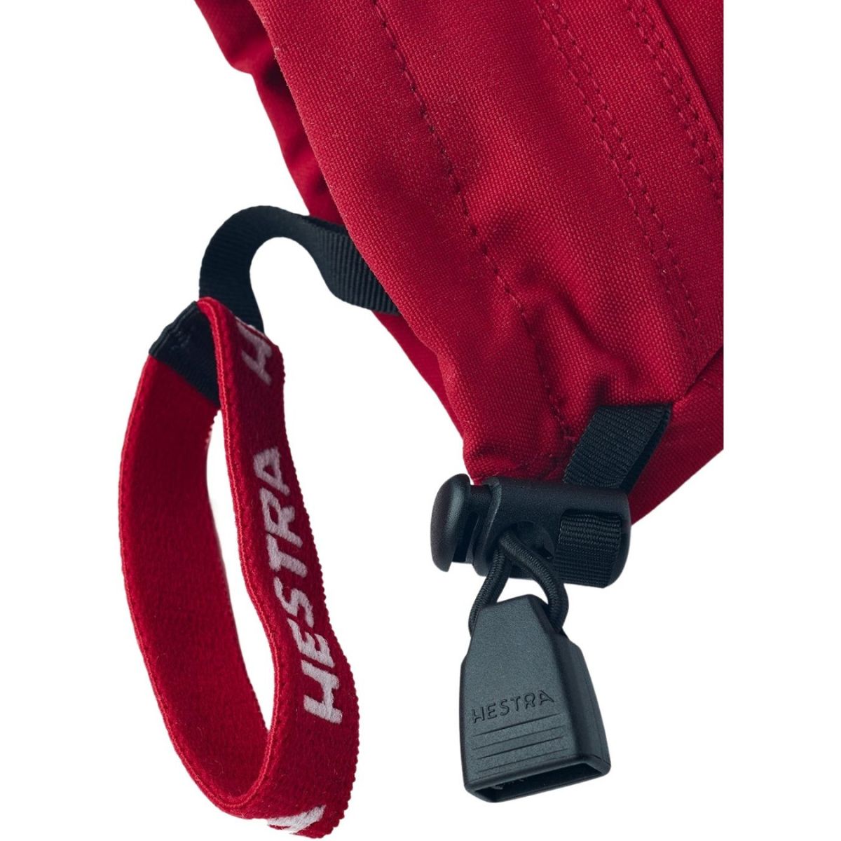 Hestra Army Leather Heli Ski, 3-finger Skihansker, Junior, Red