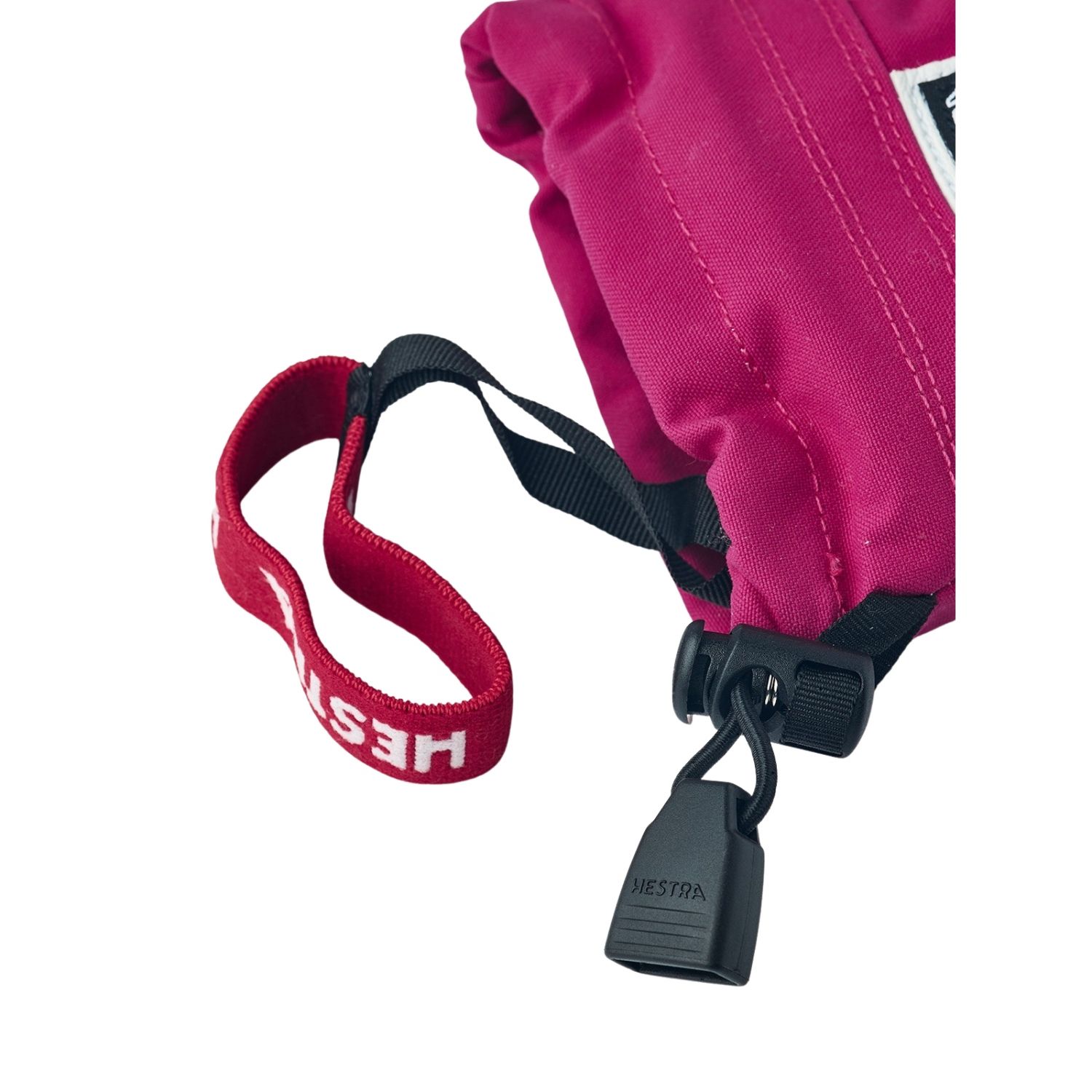 Hestra Army Leather Heli Ski, 3-prstové lyžiarske rukavice, junior, pink