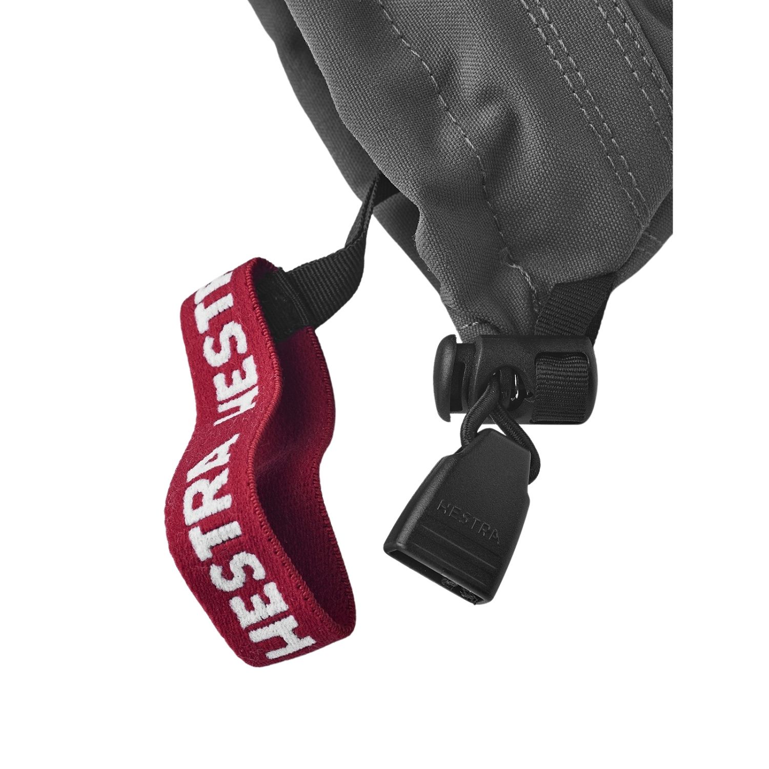 Hestra Army Leather Heli Ski, 3-prstové lyžiarske rukavice, junior, sivé