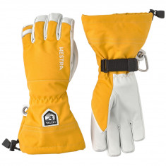 Hestra Army Leather Heli Ski, guantes de esquí, amarillo