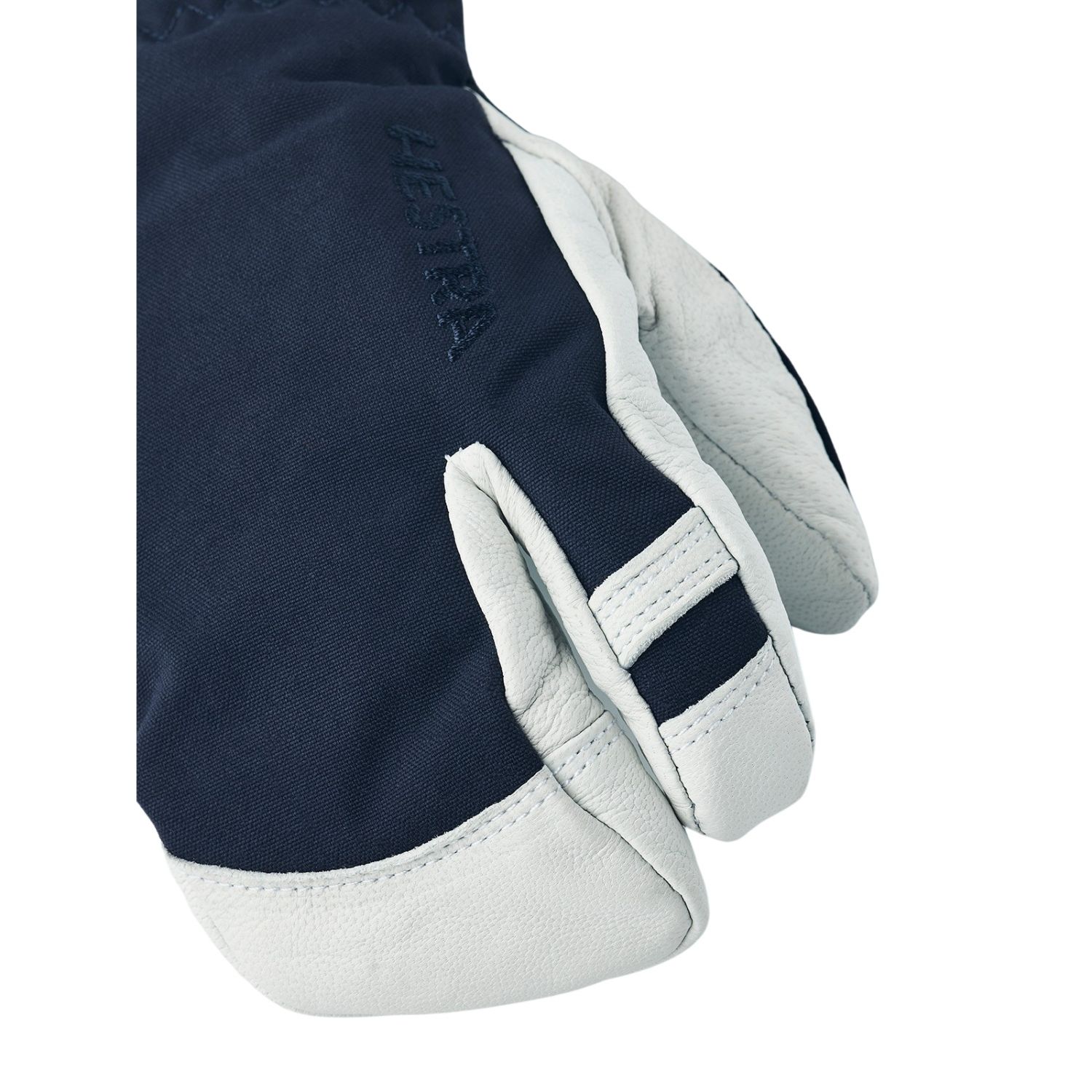 Hestra Army Leather Heli Ski, guanti da sci a 3 dita, junior, navy