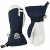Hestra Army Leather Heli Ski, guanti da sci a 3 dita, junior, navy