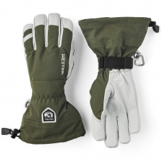Hestra Army Leather Heli Ski, hiihtohanskat, vihreä