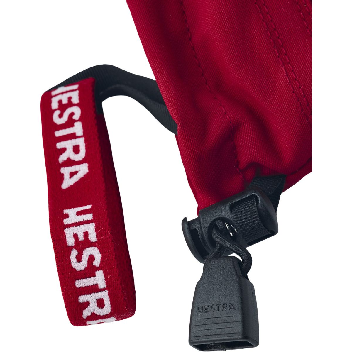 Hestra Army Leather Heli Ski Jr, ski gloves, junior, red