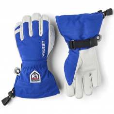 Hestra Army Leather Heli Ski Jr, ski gloves, junior, royal blue