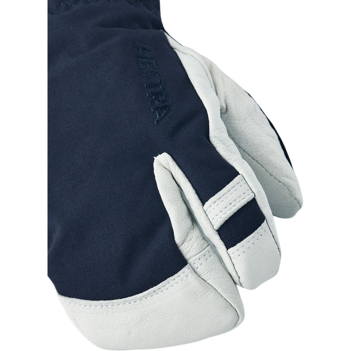 Hestra Army Leather Heli Ski, kolmisormiset hiihtohanskat, juniori, navy