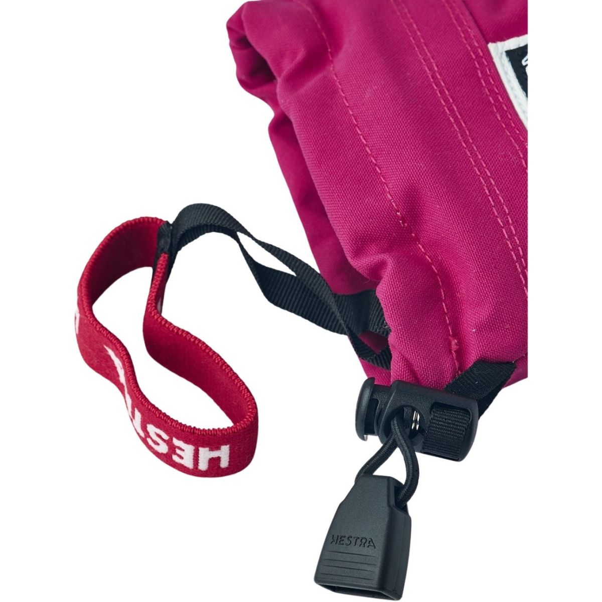 Hestra Army Leather Heli Ski, kolmisormiset hiihtohanskat, juniori, vaaleanpunainen