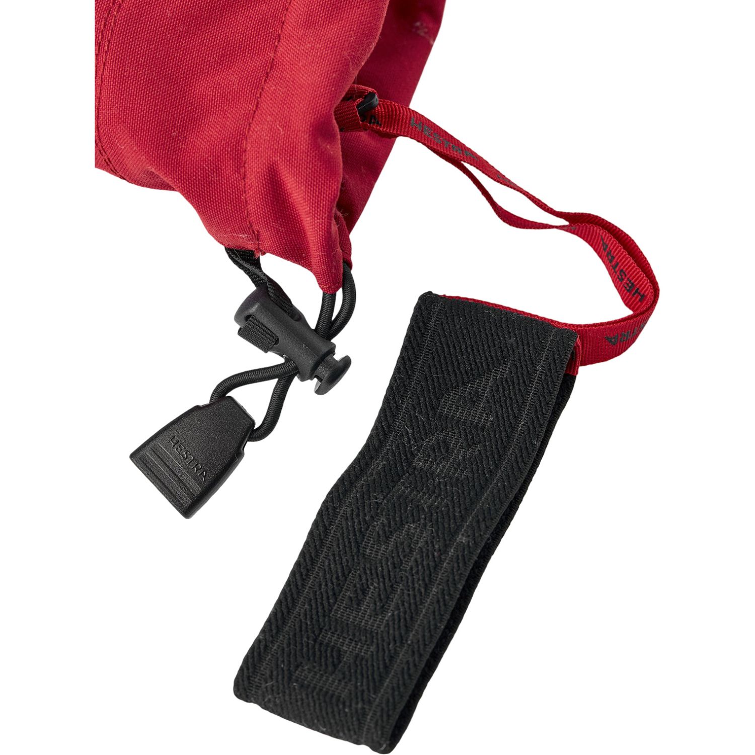 Hestra Army Leather Heli Ski, luvas de esqui com 3 dedos, vermelhas