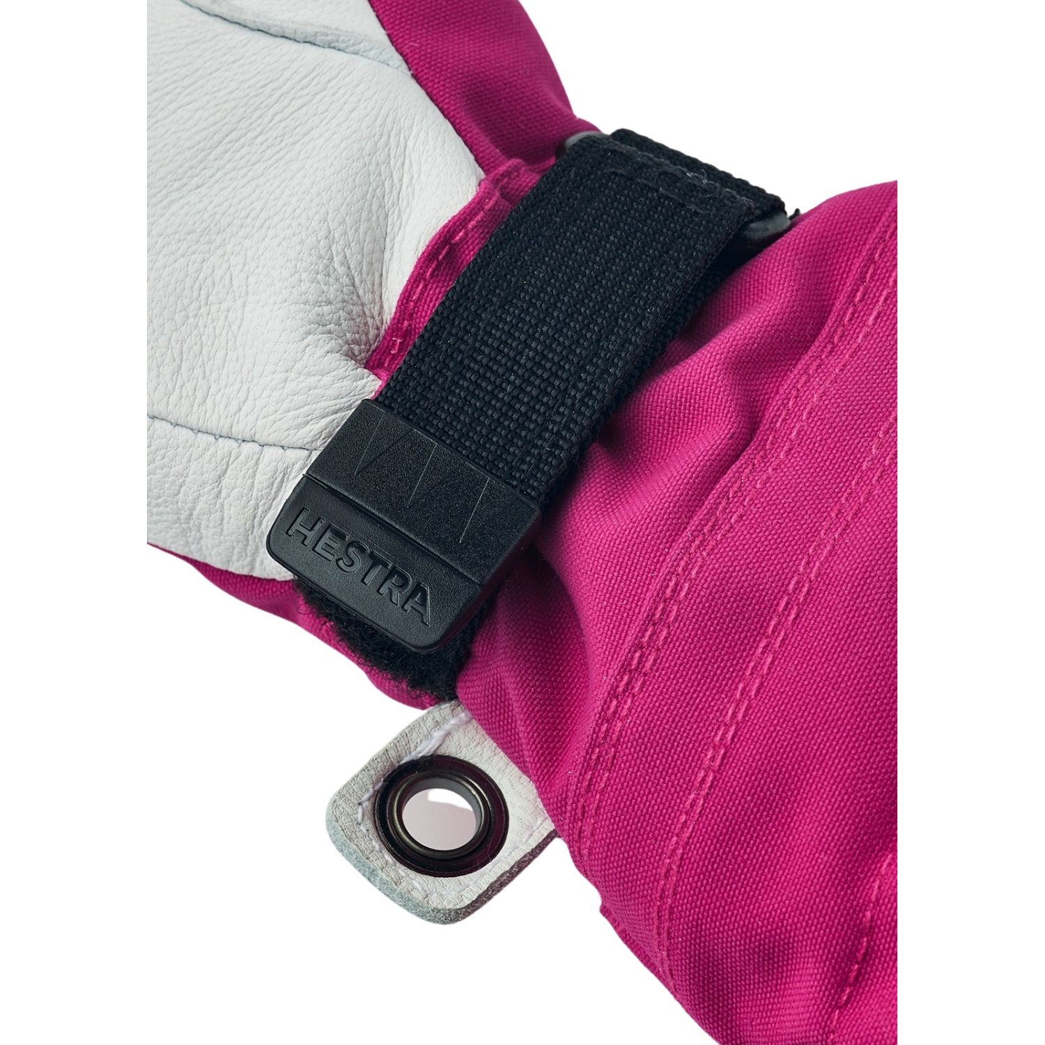 Hestra Army Leather Heli Ski, luvas de esqui de 3 dedos, juvenil, rosa