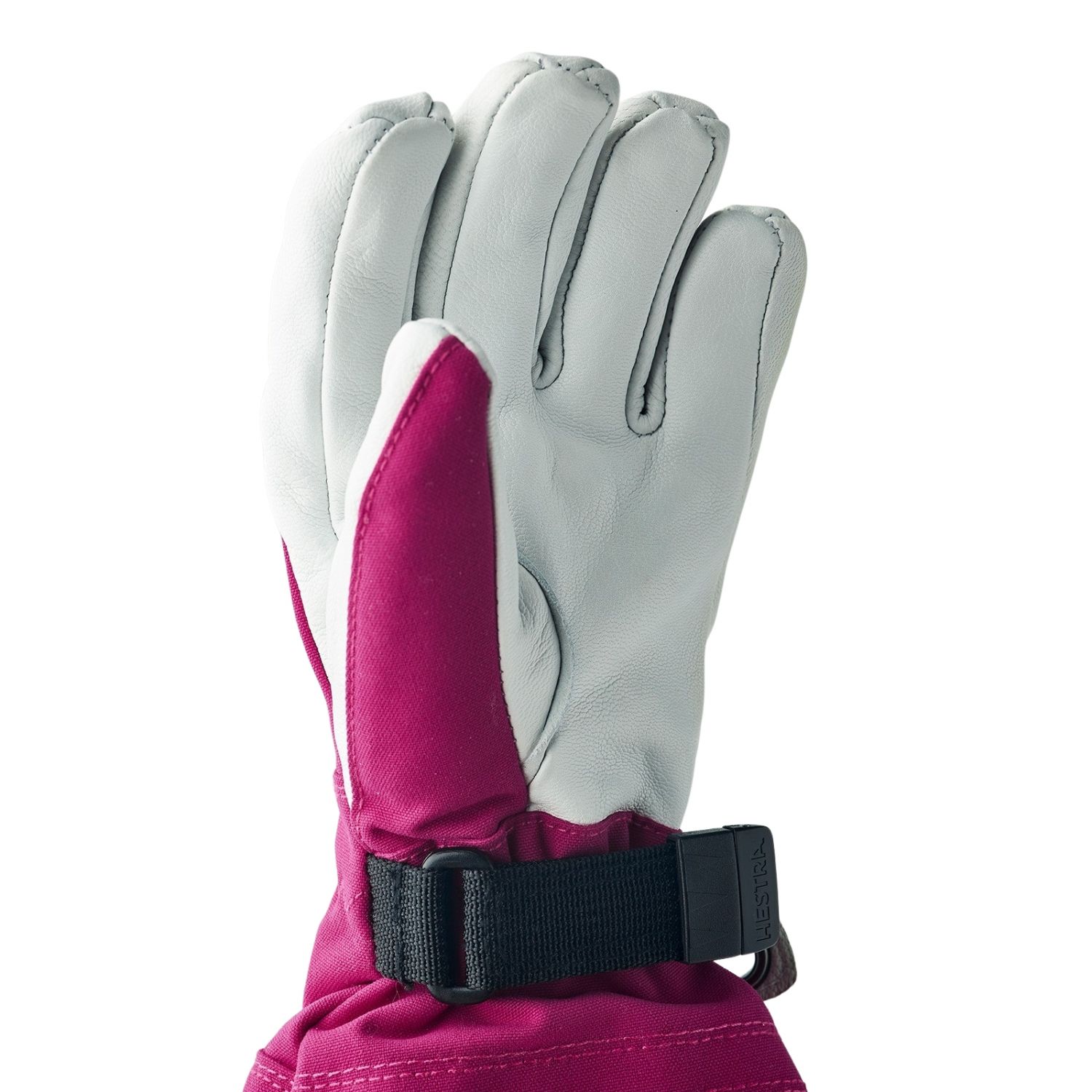 Hestra Army Leather Heli Ski, luvas de esqui, júnior, cor-de-rosa