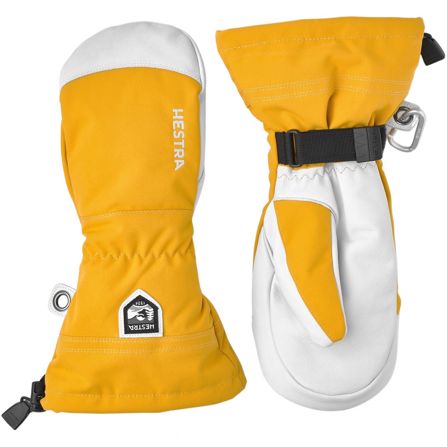 Hestra Army Leather Heli Ski, manica da sci, giallo