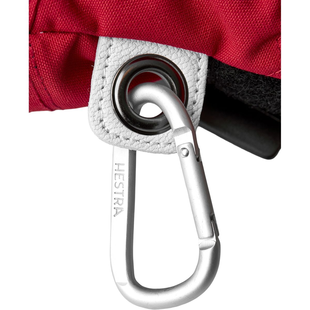 Hestra Army Leather Heli Ski, Skifäustlinge, rot