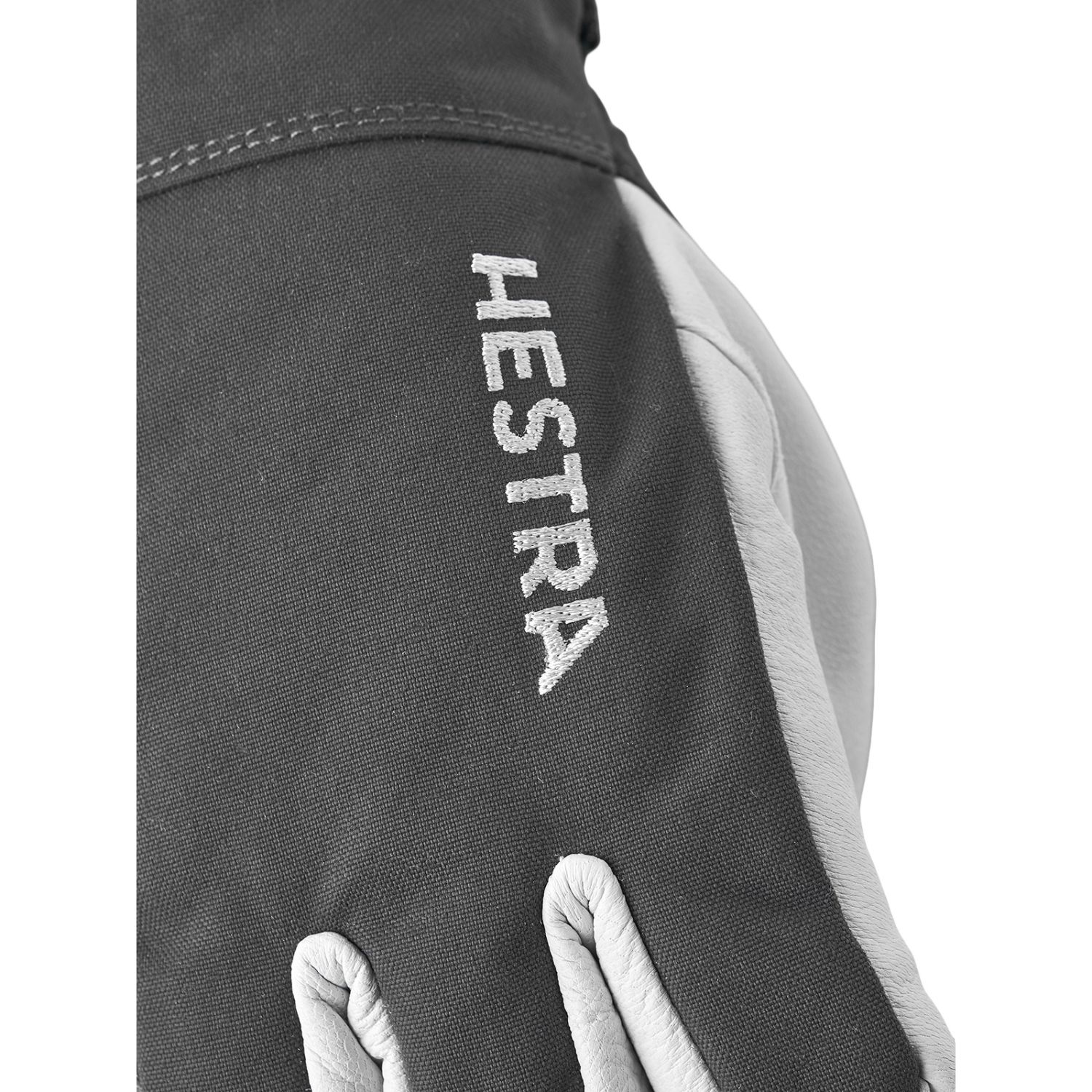 Hestra Army Leather Heli Ski, skihandsker, grå