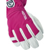 Hestra Army Leather Heli Ski, Skihansker, Junior, Fuchsia