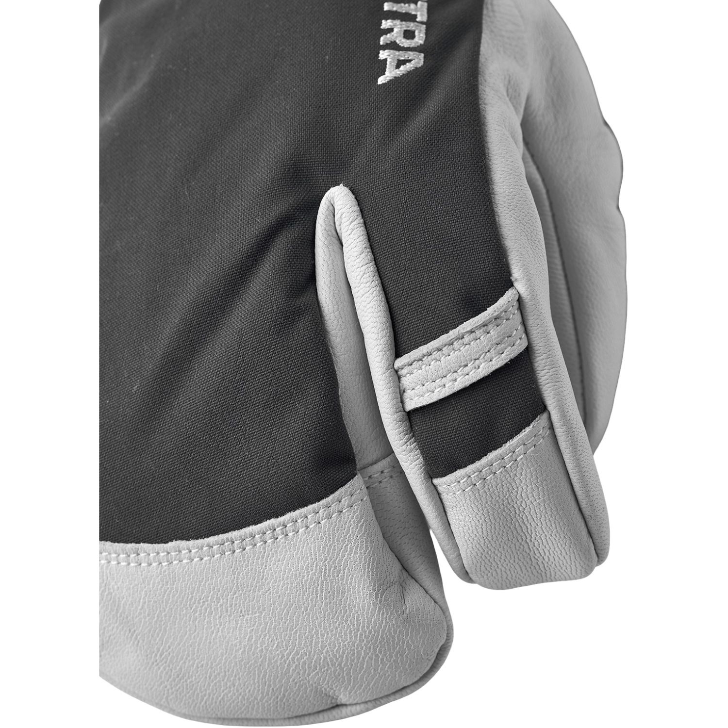 Hestra Army Leather Heli Ski, tříprsté lyžařské rukavice, šedé