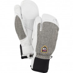 Hestra Army Leather Patrol 3 doigts gants de ski, gris clair