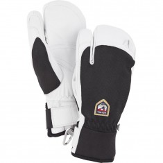 Hestra Army Leather Patrol 3 doigts gants de ski, noir