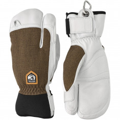 Hestra Army Leather Patrol, 3-finger ski gloves, olive
