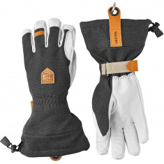 Hestra Army Leather Patrol Gauntlet, gants de ski, gris foncé
