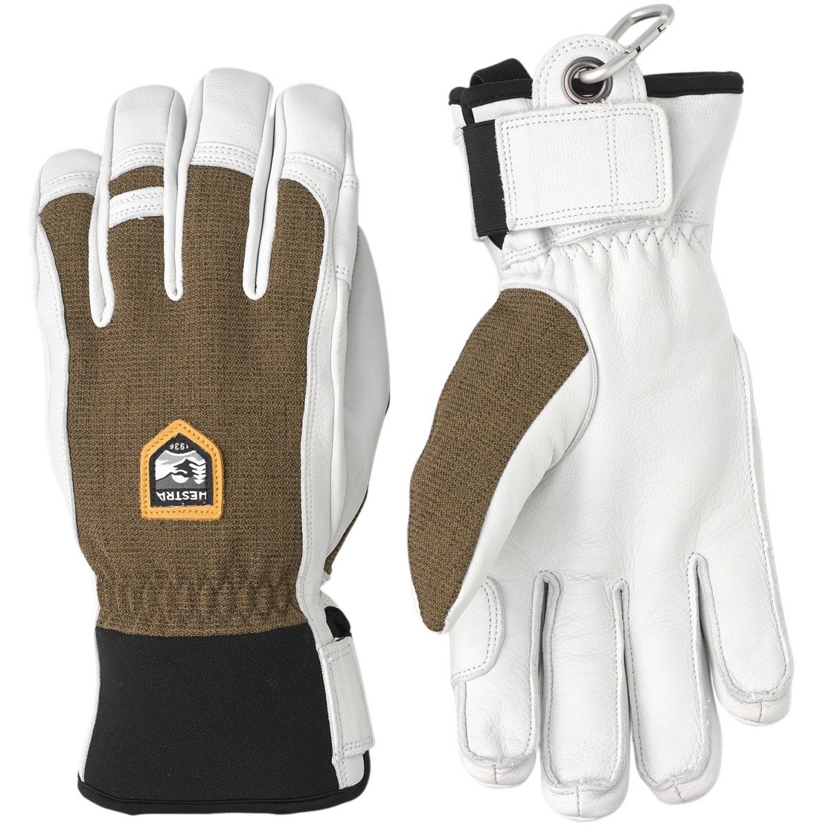 Hestra Army Leather Patrol, guanti da sci, oliva