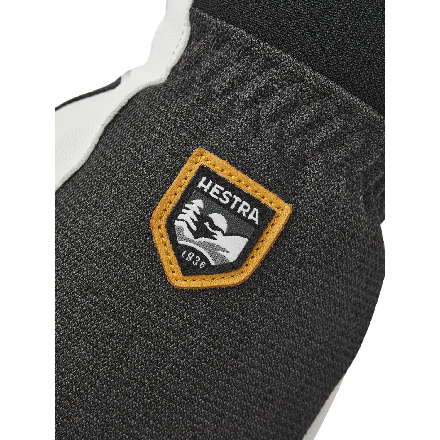 Hestra Army Leather Patrol, luvas de esqui com 3 dedos, cinzento escuro