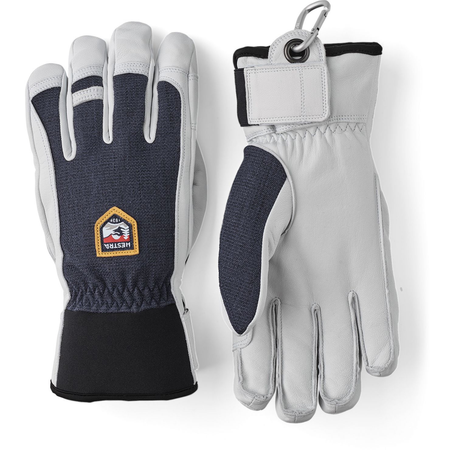 Hestra Army Leather Patrol ski gloves, marin
