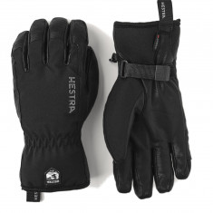 Hestra Army Leather Softshell ski gloves, black