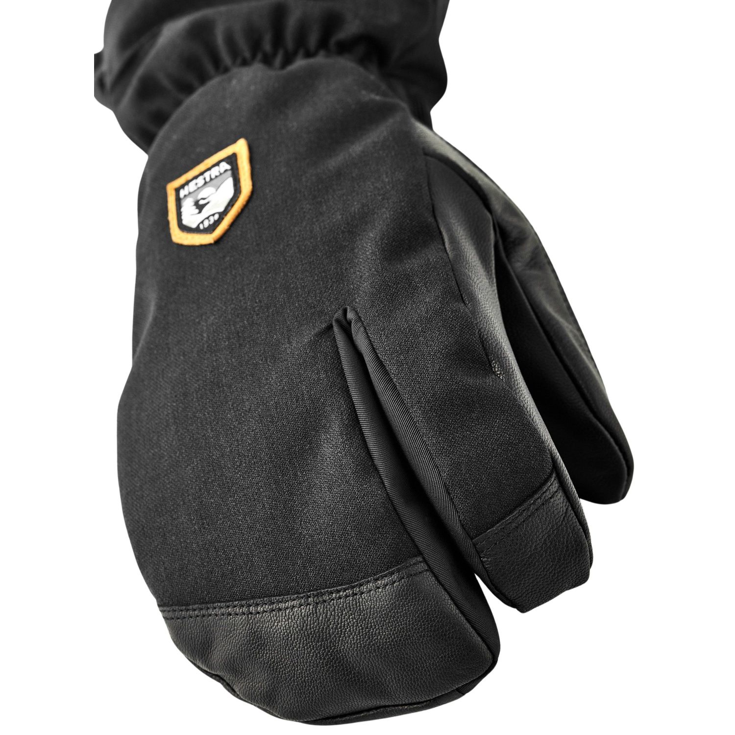 Hestra CZone Mountain, 3 doigts gants de ski, noir